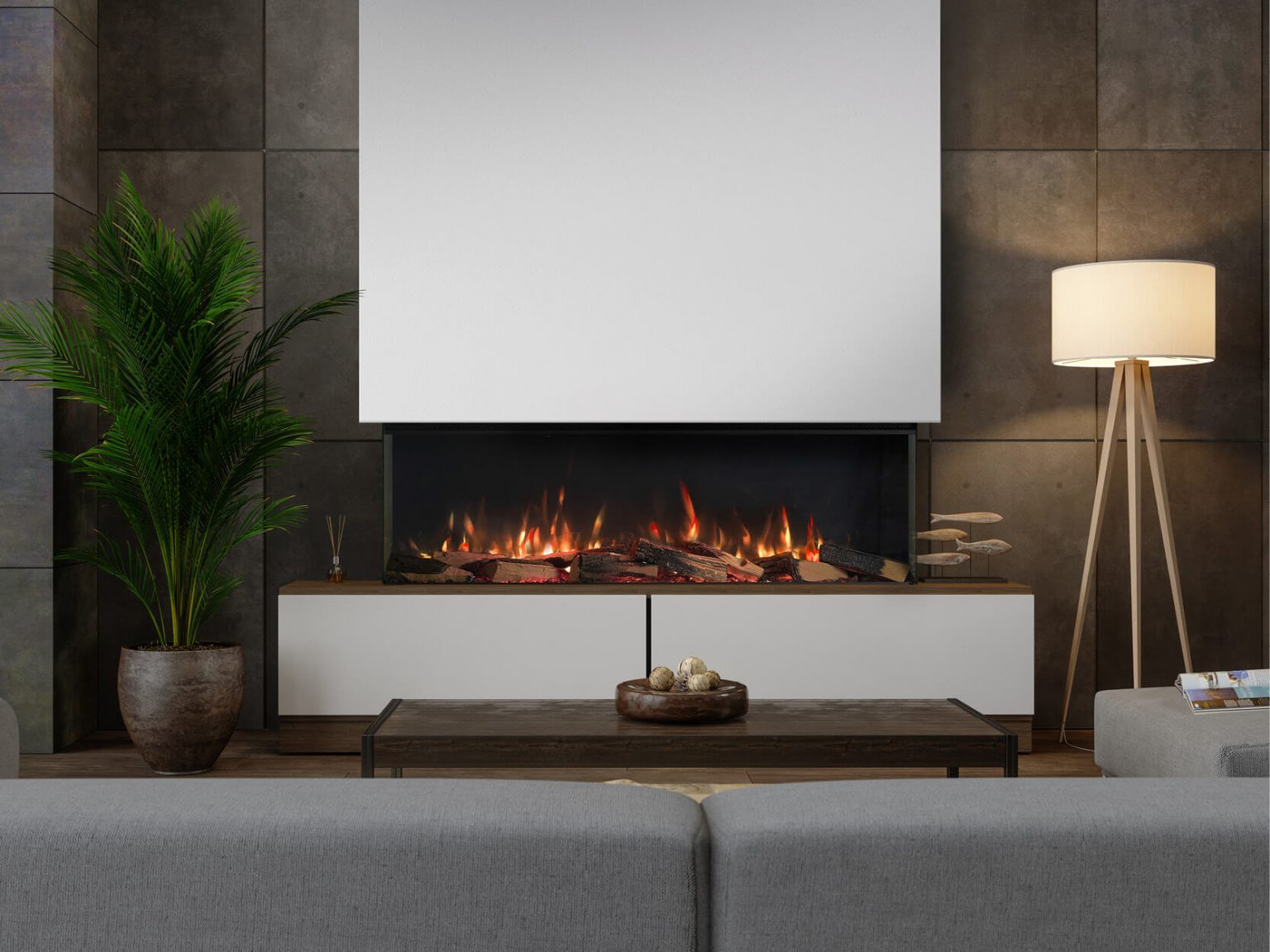Media Wall Electric Fires - Alcosa